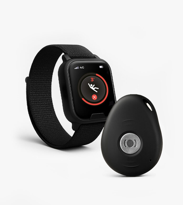 MiniFinder Watch with Fall Alarm Activated and MiniFinder Pico.