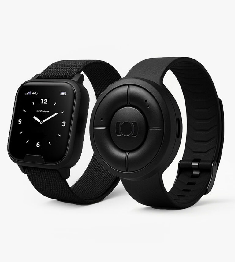 MiniFinder Watch and MiniFinder Nano – mobile personal alarms designed for safety, communication, and real-time monitoring.