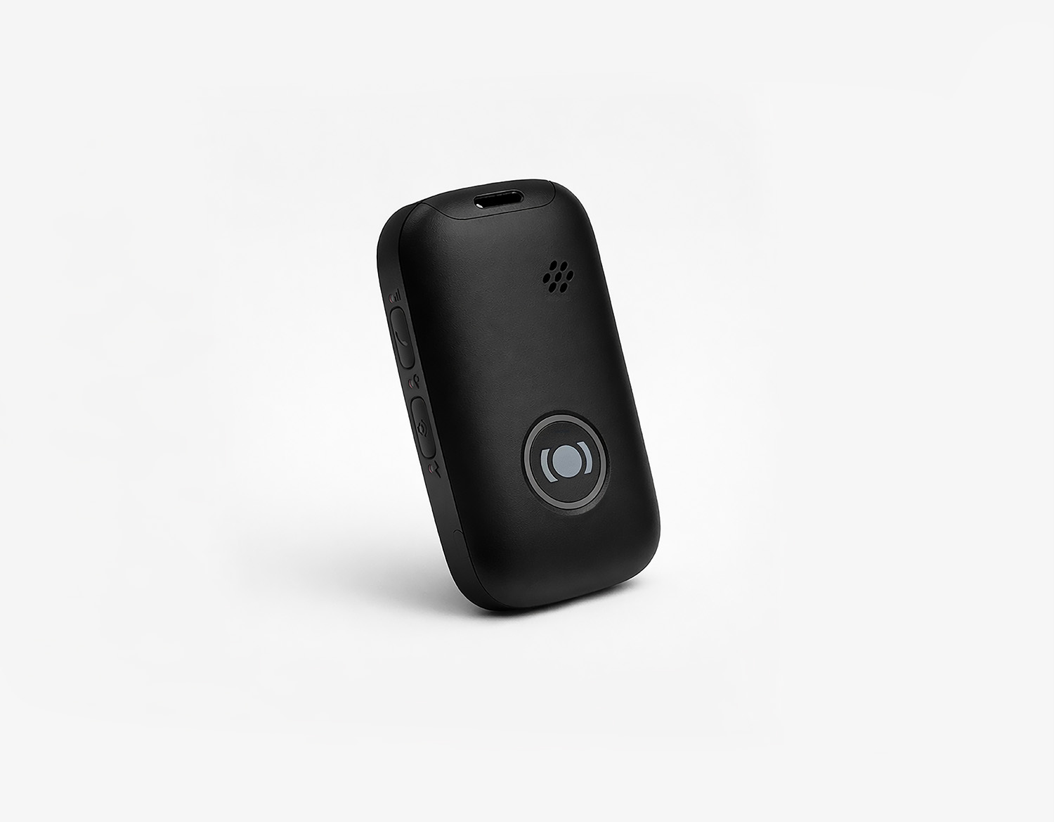 MiniFinder Nox personal alarm with panic button and two way communication for increased safety
